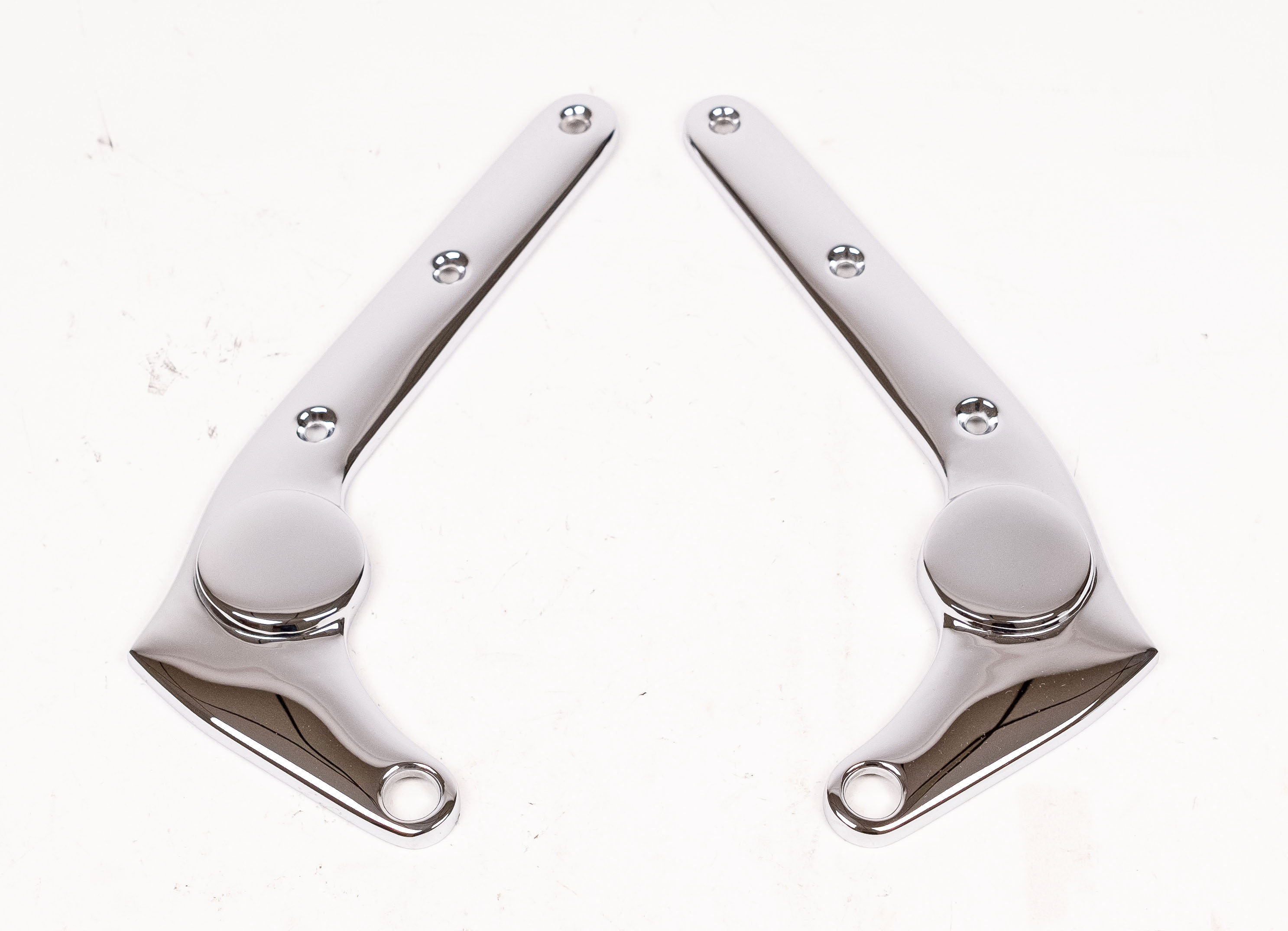 Seat Recline Brackets for E-Type S1, Replated Chrome, Pair