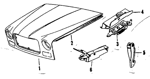 Plate Latch Bonnet Left Hand XJ 12185