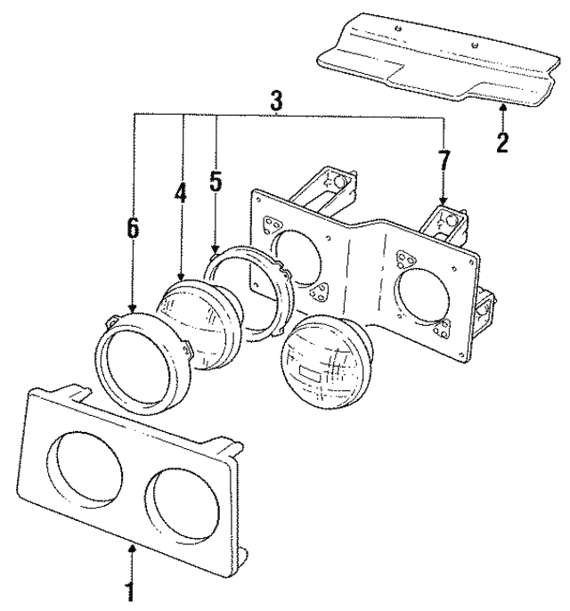 Headlamp Rim Seating Outer AEU1365
