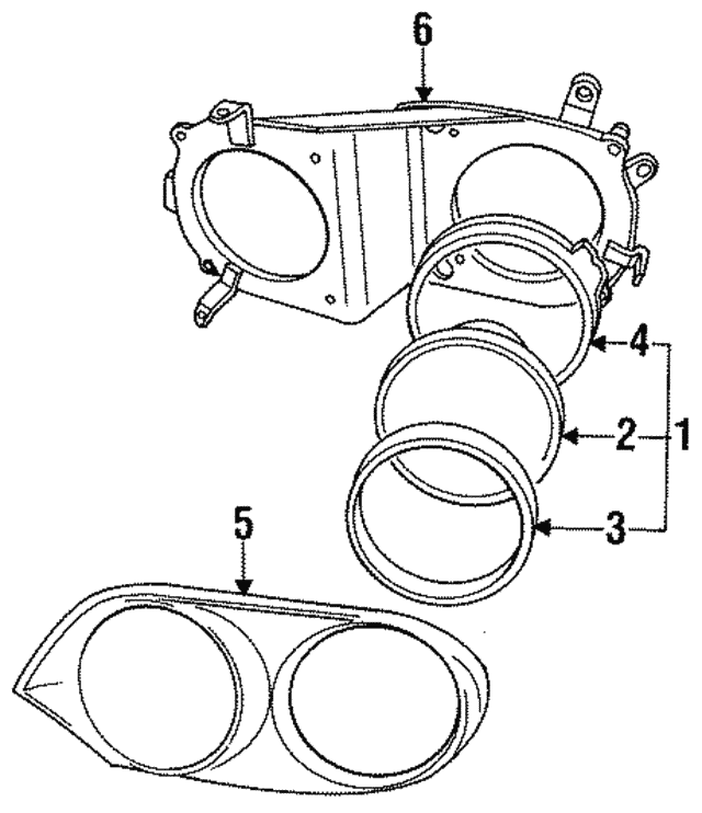 Bracket Headlamp Left Hand XJS AEU2593