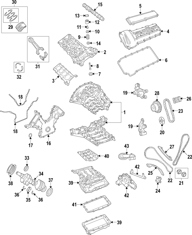 Tensioner-Chain (Jaguar OEM) AJ82325OEM
