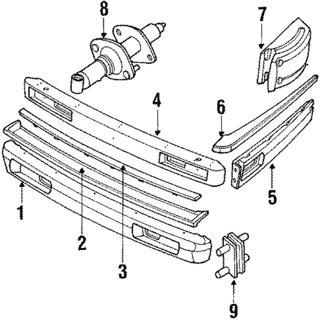 Bumper Mounting Block Front & Rear BBC2298