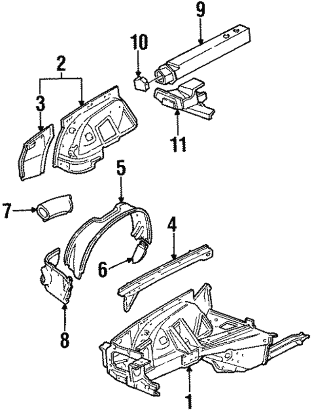 Duct Brake Cool Left Hand Front XJ40 88 BBC4939