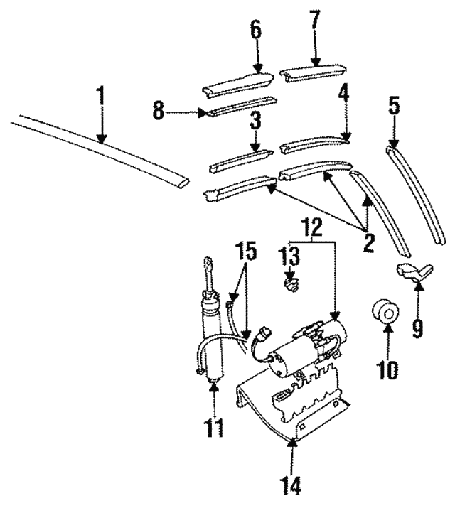 Mounting Rail Seal Right Hand BBC8180