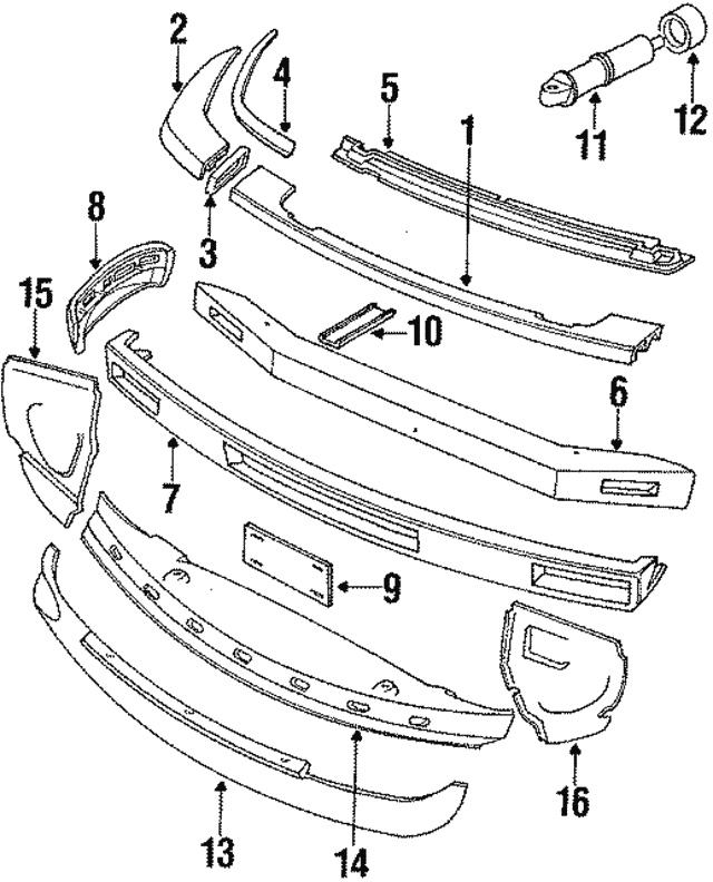 Bracket License Plate XJS BCC4102