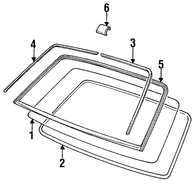 Finisher Retainer Windshield BCC9213