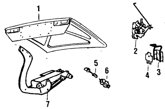 Lock Trunk Assembly W/Key XJ1 BD31105