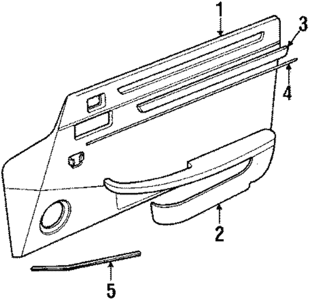 Capping-Waist - Discontinued (Jaguar OEM) BDC3038OEM