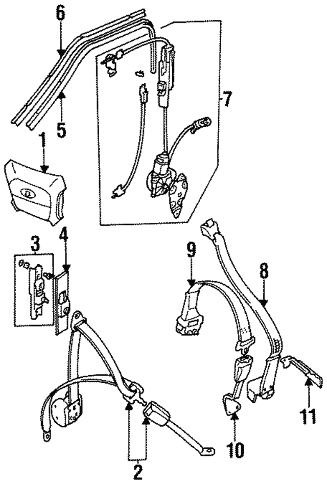 Rail And Seal (Jaguar OEM) BDC8961OEM