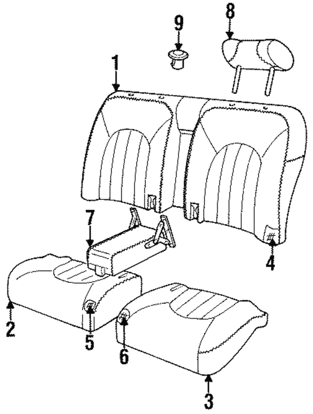 Cover-Squab - Discontinued (Jaguar OEM) BEC11435LEGOEM