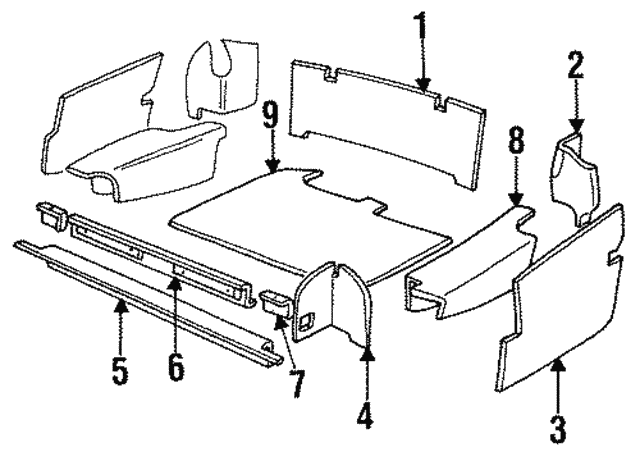 Carpet-Trunk Bea - Discontinued (Jaguar OEM) BEC14726LFHOEM