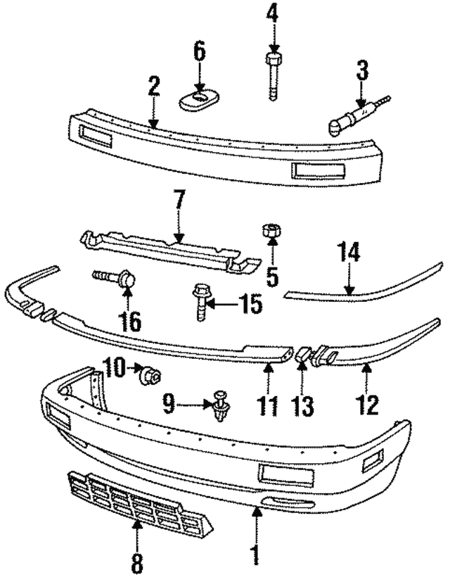 Right Hand Front Blade Bumper BEC26634