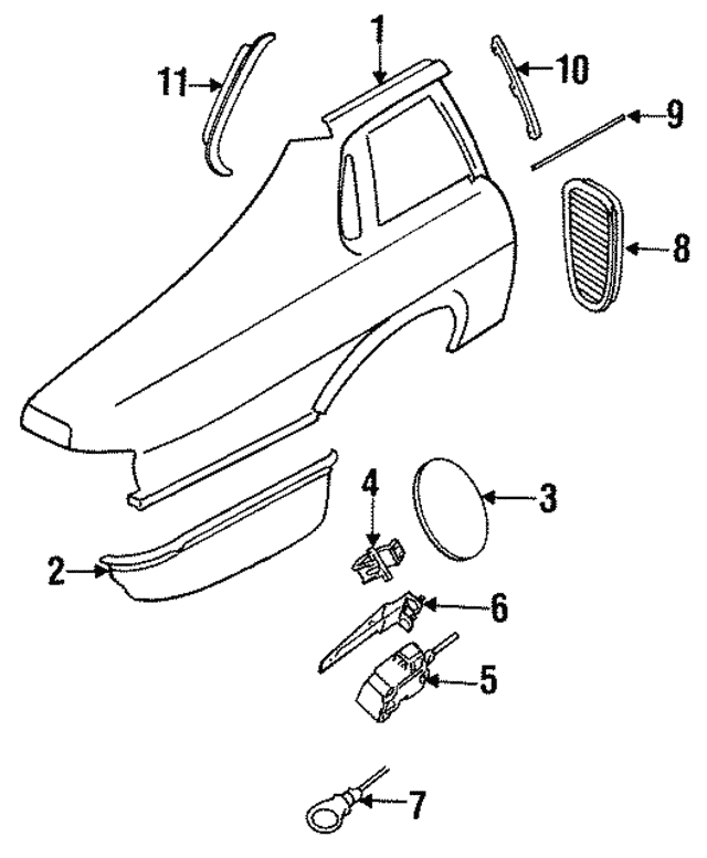 Hinge - Discontinued (Jaguar OEM) BEC9185OEM