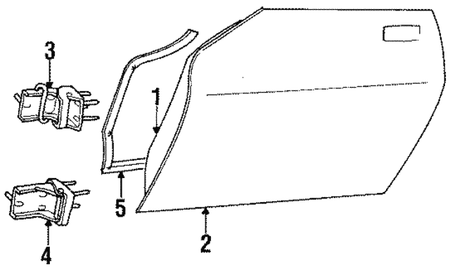 Panel-Door Skin (Jaguar OEM) BJC1835OEM