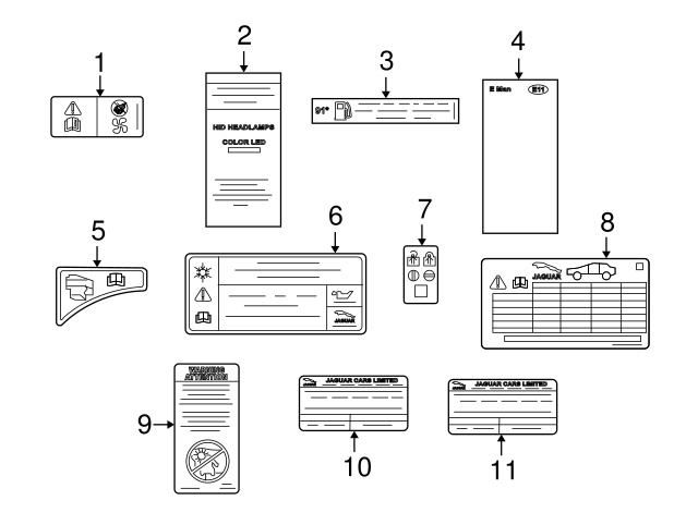 Label-Emission (Jaguar OEM) C2C40892OEM