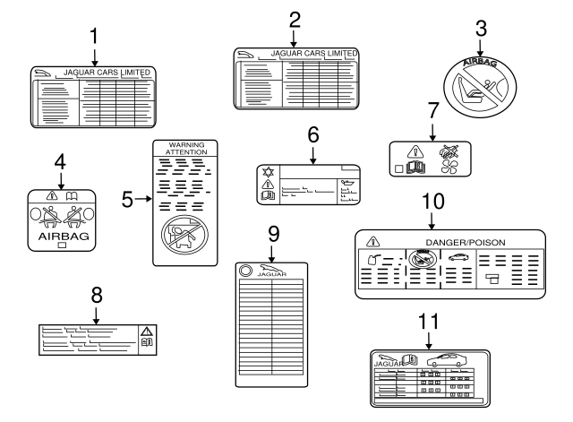 Label (Jaguar OEM) C2D31377OEM