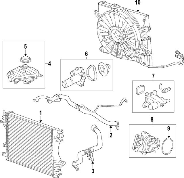 Radiator (Jaguar OEM) C2D38733OEM