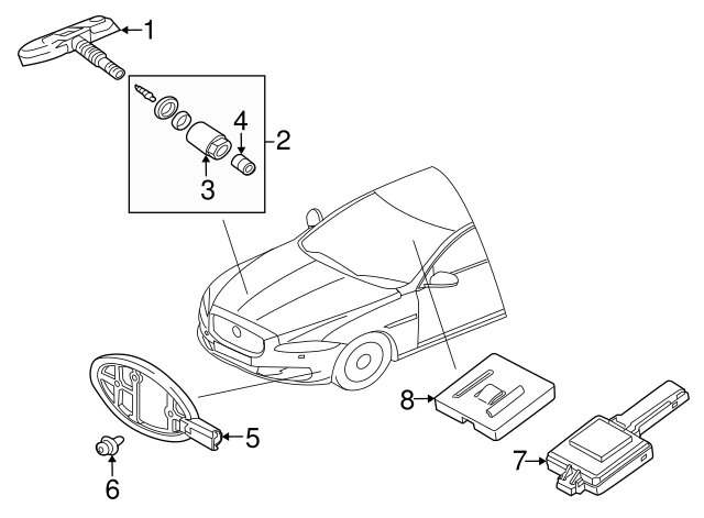 Sensor (Jaguar OEM) C2D47173OEM