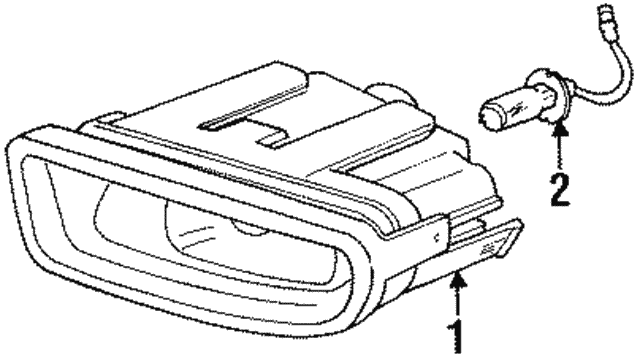 Lamp-Fog (Jaguar OEM) DBC11016OEM