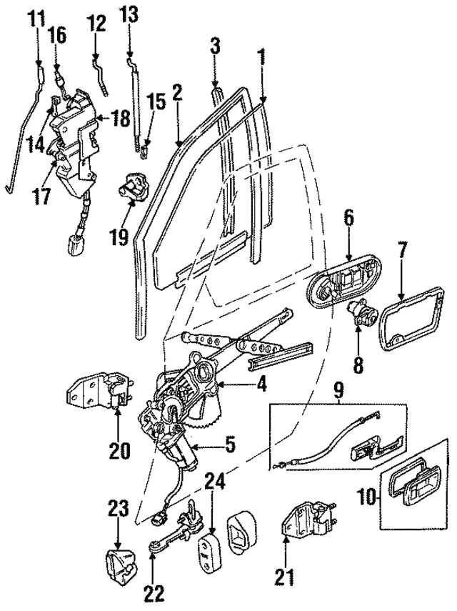 Glass/Carrier-Do (Jaguar OEM) GNA1001BBOEM