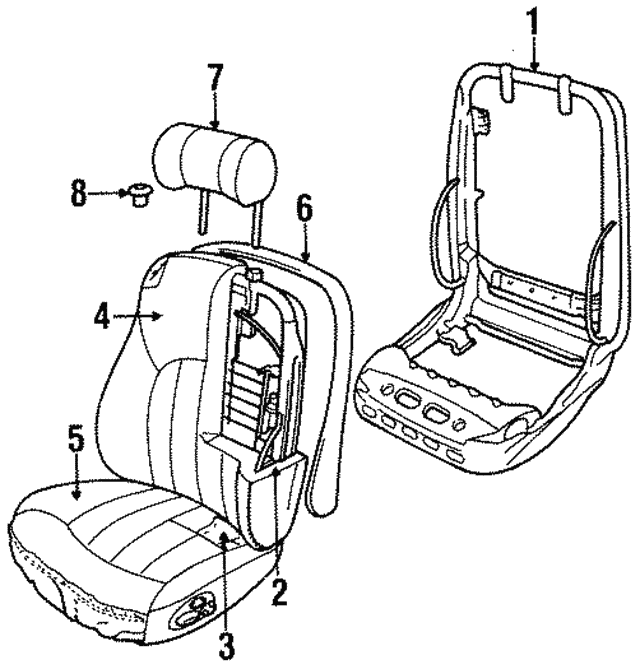 Cover-Squab, Discontinued (Limited Supply) (Jaguar OEM) GNA4314CAAGDOEM