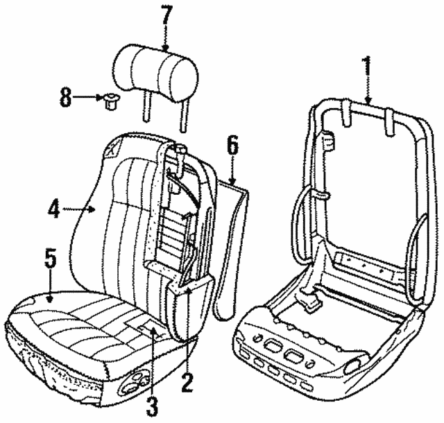 Cover-Cushion - Discontinued (Jaguar OEM) GNA4437BAAGDOEM