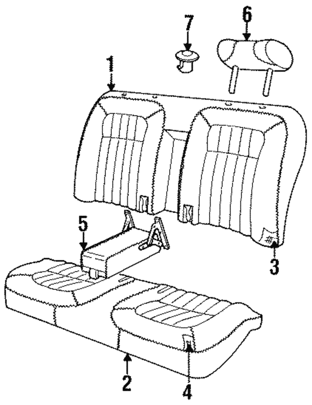 Cushion - Discontinued (Jaguar OEM) GNA5301BASDCOEM