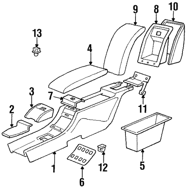 Lid-Console - Discontinued (Jaguar OEM) GXF7671BBNDROEM