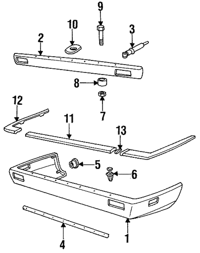 Blade-Bumper (Jaguar OEM) HHC6620AAOEM
