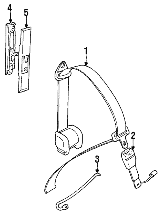 Adjuster-Seatbel, Discontinued (Limited Supply) (Jaguar OEM) HHF7044AALEGOEM