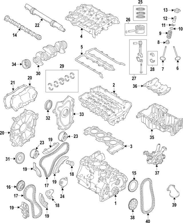 Camshaft-Exhaust (Jaguar OEM) JDE38688OEM