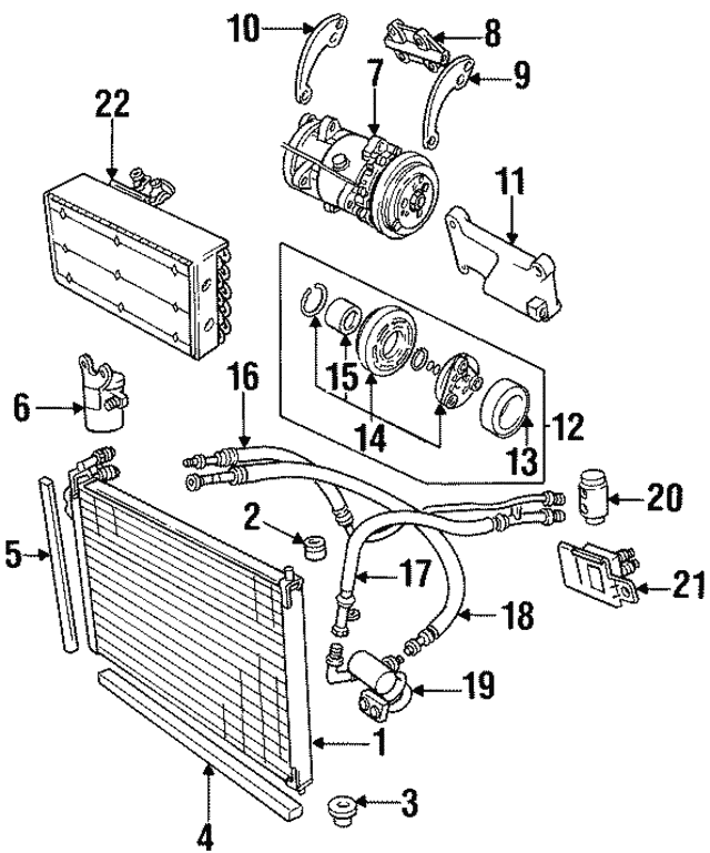 Muffler-Air Con - Discontinued (Jaguar OEM) MMB7332AAOEM