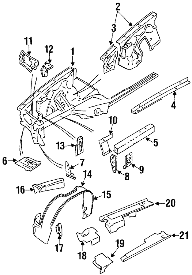 Cover-H/Lamp & R (Jaguar OEM) MNA9005BCOEM