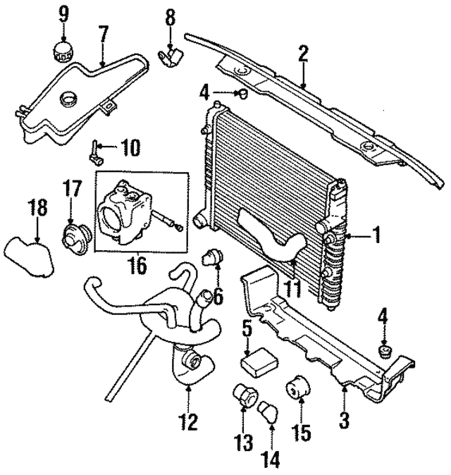 Jaguar Housing-Thermost - Discontinued NBB2251BAOEM