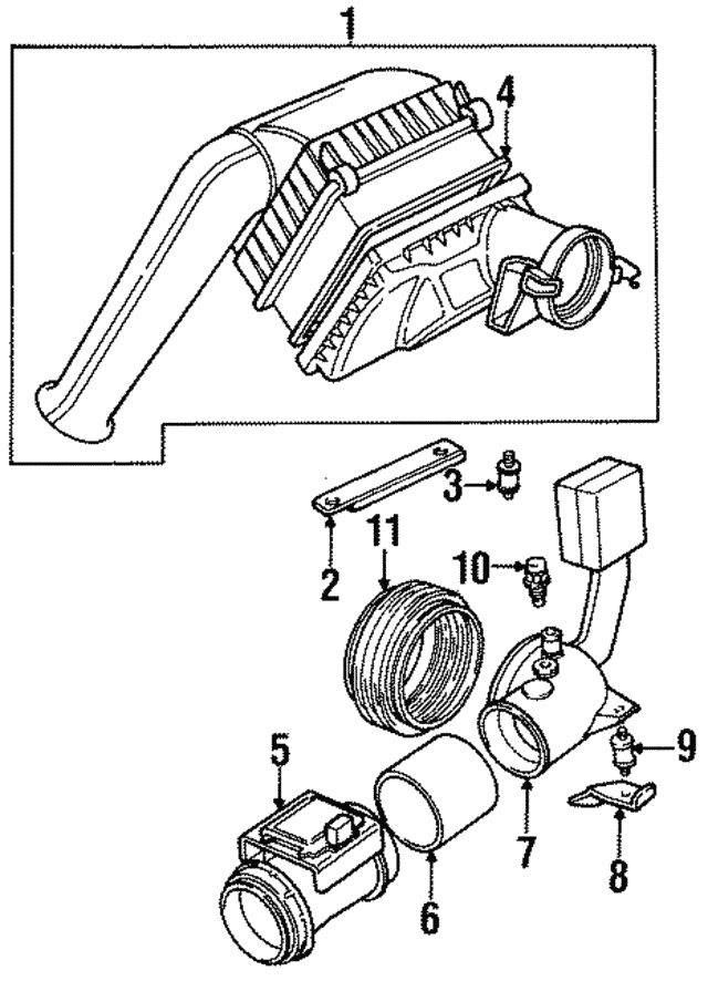 Bracket-Air Box - Discontinued (Jaguar OEM) NBC3544ACOEM