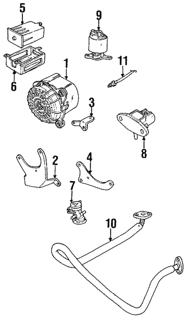 Bracket-Carb Can (Jaguar OEM) NNA6108ABOEM