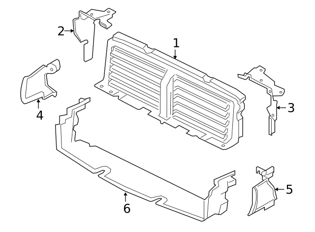 Shield-Deflector (Jaguar OEM) T2H19125OEM