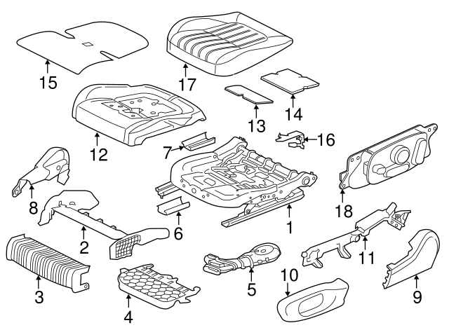 Valance-Seat (Jaguar OEM) T2H33255AAMOEM