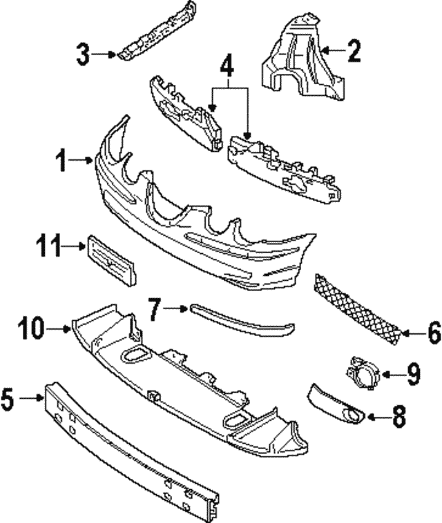 Bracket-Fog Lamp (Jaguar OEM) XR829543OEM