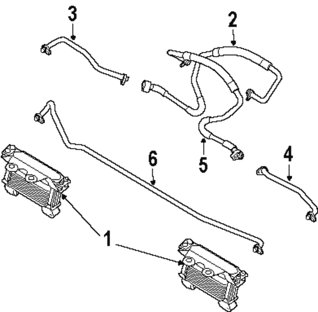 Cooler-Oil (Jaguar OEM) XR857531OEM