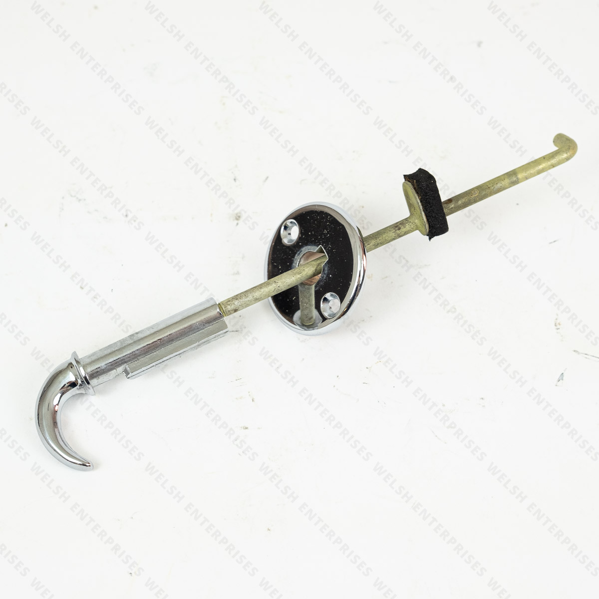 Jaguar Handle & Rod Assembly, Bonnet Lock With Chrome Handle