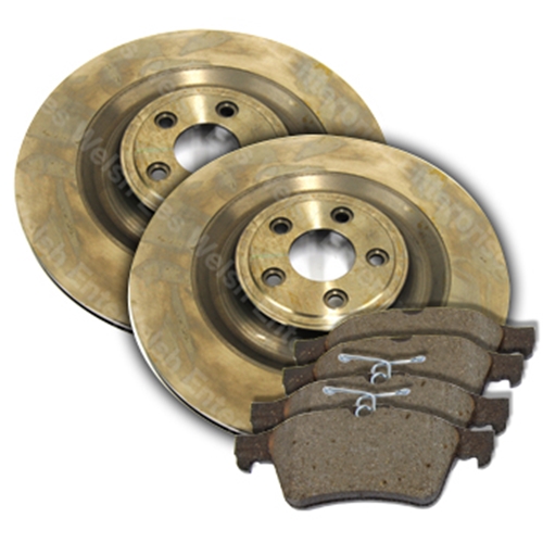 Jaguar Rear Brake Rotor and Pad Kit