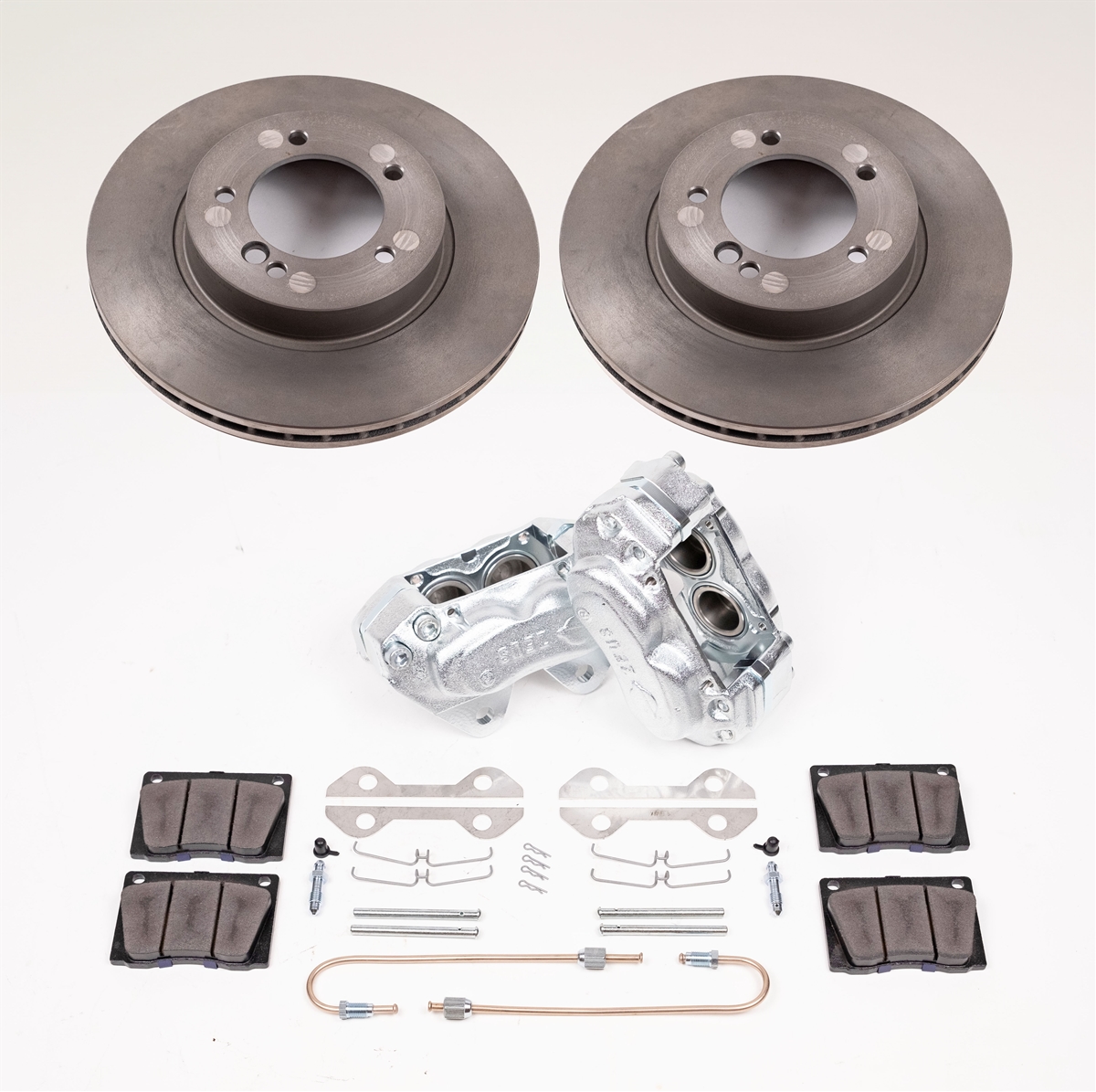 Jaguar Aluminum Front Caliper Upgrade With Vented Rotors