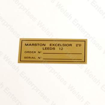 Jaguar Brass Radiator Tag 