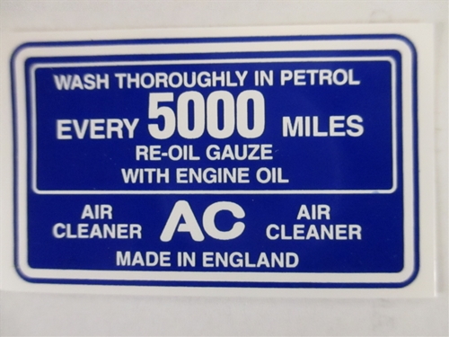 Jaguar Decal Air Filter  Rectangular