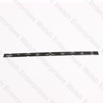 Jaguar Switch Panel Id Strip - No Defogger - XJ6 (70-74)