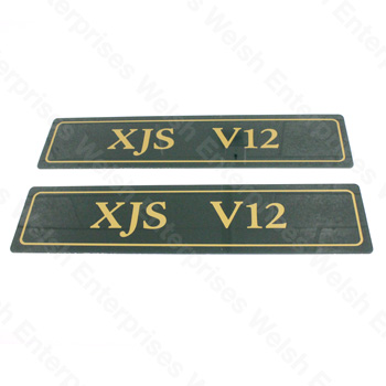 Jaguar Number Plate Pair - XJS V12