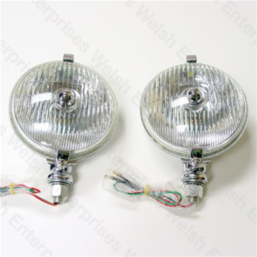 Jaguar 5 3/4" Driving Light Pair - Fluted