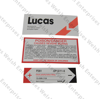 Jaguar Decal Battery 3 Pcs Set