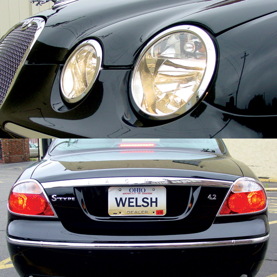 JAGUAR S TYPE   2005 & UP   HEADLIGHT TAILIGHT TRIM KIT  